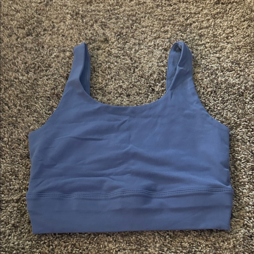 Nike Blue Cropped Tank Top